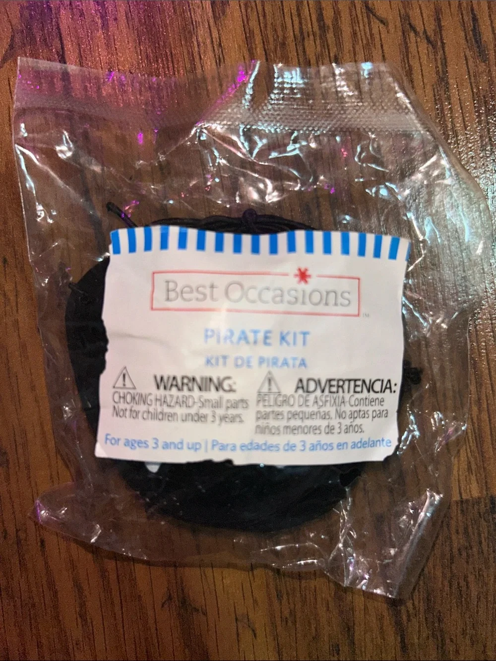 Halloween Black Pirate Kit Party Accessories C1.RBk.